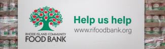 RI Community Food Bank - Help us Help Logo and Website